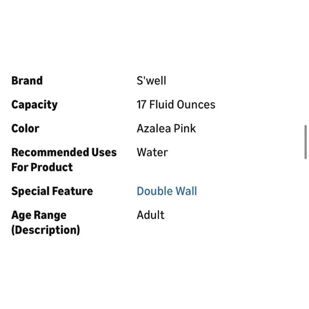 New S’well Original Water Bottle Hot Pink 17oz | 500ml Stainless Steel
